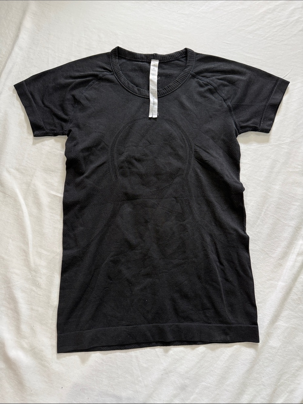 lululemon athletica Black Short Sleeve Seamless Tee